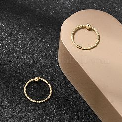 Anneau de nez à bille en laiton captive&nbsp;AJEW-G075-01G-02