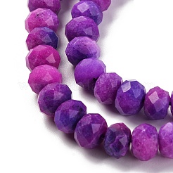 Fili di perline tinte in sugilite imitazione giada naturale&nbsp;G-K380-A14-01