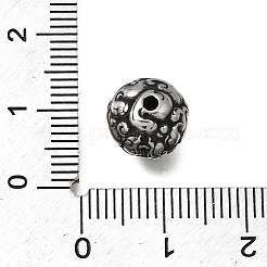 Gravierte Perlen aus Edelstahl 304&nbsp;STAS-H263-17AS-12