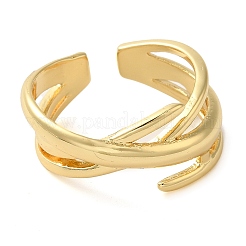 Offene Manschettenringe aus Messing für Damen&nbsp;LS-RJEW-Z070-07G-02