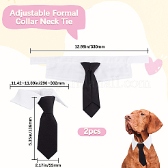 2 Stück Polyester-Haustierkrawatten&nbsp;AJEW-GF0010-55