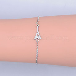 Anlaufgeschützte Gliederarmbänder aus 201 Edelstahl&nbsp;LS-BJEW-T011-JN508-1