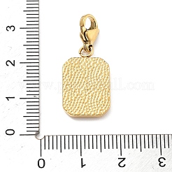 304 Edelstahl Emaille Anhänger Dekoration&nbsp;STAS-L283-51G