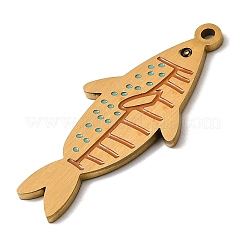 Pendentifs en émail en acier inoxydable&nbsp;LS-STAS-I065-01G-07