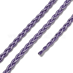 Cordon tressé en cuir PU 3 pli&nbsp;OCOR-Q059-01K