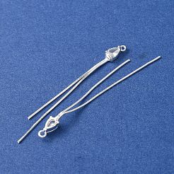 Große Anhänger aus Messing mit Pavé-Fassung aus klaren Zirkonia&nbsp;CU-CBAEC99-03S