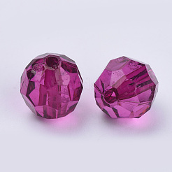 Perles en acrylique transparente&nbsp;X-TACR-Q257-10mm-V65