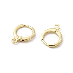 Messing Huggie Hoop Ohrring Zubehör&nbsp;KK-L179-04G-A
