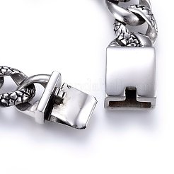 Bracelets en acier inoxydable 304&nbsp;BJEW-L631-17A