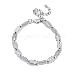 304 Edelstahl-Kabelkettenarmbänder für Damen&nbsp;BJEW-U038-01P
