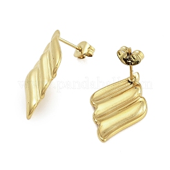 Boucles d'oreilles à tige en acier inoxydable 304 avec placage ionique (IP) pour femmes&nbsp;EJEW-N054-32G