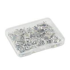40 pieza de 10 estilos de colgantes de conejo de aleación de zinc de estilo tibetano&nbsp;TIBEP-FS0001-48