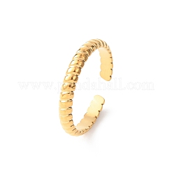 Anillos de puño abiertos de acero inoxidable 304 para mujer&nbsp;RJEW-K309-11C-G