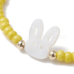 Bracelets extensibles en perles de verre&nbsp;BJEW-MZ00126-02