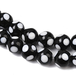 Abalorios de colores vario hechos a mano&nbsp;LAMP-D002-10mm-01J