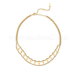 Rhombus Hohldiamant 304 Edelstahl Chokerhalsketten&nbsp;FS-WGEDF7A-01