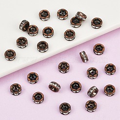 Messing Strass Zwischen perlen&nbsp;RB-A014-Z5mm-01R-NF
