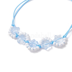 Pulseras trenzadas de cuentas de vidrio y semillas de vidrio&nbsp;BJEW-MZ00315
