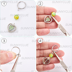 12 pièce de 2 couleurs de boucles d'oreilles créoles en acier inoxydable 201&nbsp;STAS-SC0010-29