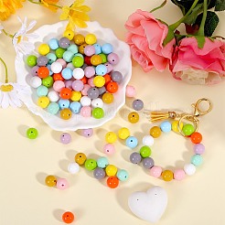 100pcs 10 Farben Silikonperlen&nbsp;JX644A