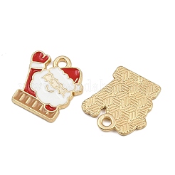 Pendentifs en alliage émaillé sur le thème de Noël&nbsp;ENAM-Z023-01G-02