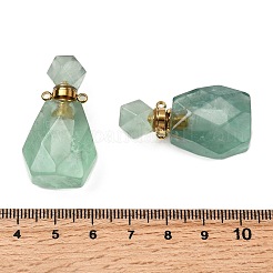 Natürliche grüne Fluorit Parfümflaschenanhänger&nbsp;G-B149-02G-06