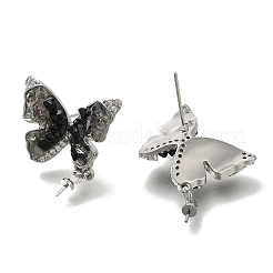 Accesorios para aretes con micropavé de latón&nbsp;KK-K388-16P