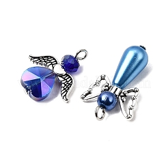 60 stücke 5 arten tibetischen stil legierung schmetterling perle & abs kunststoff perle & glas anhänger&nbsp;PALLOY-CA00016