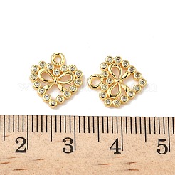 Pendentifs avec zircon cubiques à micro-pavés en laiton&nbsp;KK-D373-01B-G
