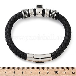 Geflochtene Armbänder aus Mikrofaser-Lederband&nbsp;BJEW-D304-08AS