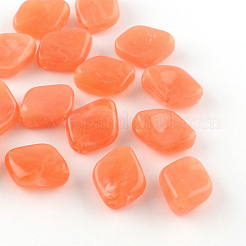 Rhombus Nachahmung Edelstein Acryl-Perlen&nbsp;OACR-R041-M