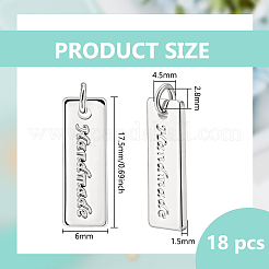 Colgantes de latón 20pcs&nbsp;KK-BC0015-88P