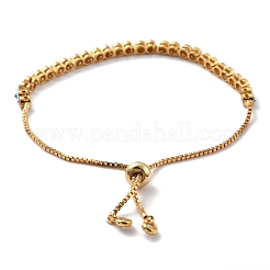 Verstellbare Messing-Emaille-Schieber-Armbänder&nbsp;BJEW-L652-23-G