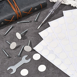 5 Blatt Papier selbstklebende Schraubenlöcher Abdeckkappen Aufkleber&nbsp;DIY-SP0006-20
