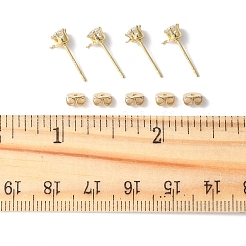 16 Stück Ohrstecker aus Messing&nbsp;KK-FS0001-56G
