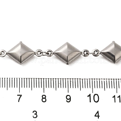 Rhombus-Gliederketten aus Edelstahl 304&nbsp;CHS-G037-03P