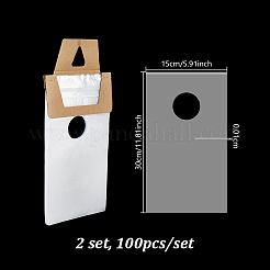 100 bolsa de plástico impermeable para colgar periódicos en la puerta.&nbsp;ABAG-WH0044-97