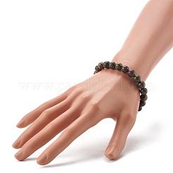 Natürliche Drachenblut Jaspis Stretch Armbänder für Männer Frauen&nbsp;BJEW-JB06696