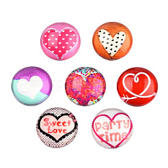 Glas cabochons&nbsp;GGLA-WHC0001-06