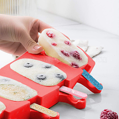 30 Stück wiederverwendbare Cakesicle-Sticks aus Acryl mit Pailletten in 10 Farben&nbsp;DIY-GA0002-46