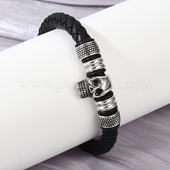 Geflochtene Armbänder aus Mikrofaser-Lederband&nbsp;BJEW-D304-08AS