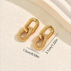 Boucles d'oreilles pendantes à clous en acier inoxydable 201 pour femmes&nbsp;MY0512