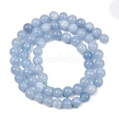 Naturales teñidos abalorios de jade blanco hebras&nbsp;GG-CBAEB22-B01-6mm-01