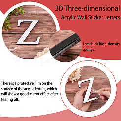 Acrylspiegel Wandaufkleber Aufkleber&nbsp;DIY-CN0001-13A-Z