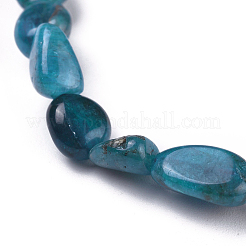 Bracciali elasticizzati con perle di apatite naturale&nbsp;X-BJEW-K213-40
