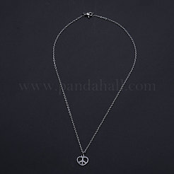 Colliers pendentifs en acier inoxydable 201 anti-ternissement&nbsp;NJEW-S105-JN579-40-1