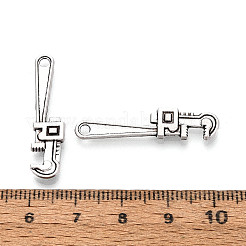 Tibetischer stil Aluminium Anhänger & Charms&nbsp;TIBE-N014-25AS