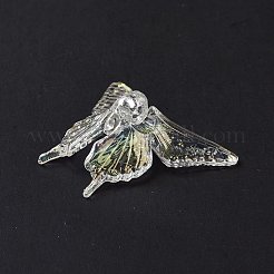 Placcatura uv perline acriliche trasparenti iridescenti arcobaleno&nbsp;OACR-C010-10G