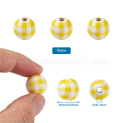 Natürliche Holzperlen&nbsp;WOOD-TAC0010-05G
