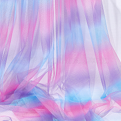 Regenbogenfarbenes Polyester-Mesh-Gewebe&nbsp;DIY-WH0496-43A